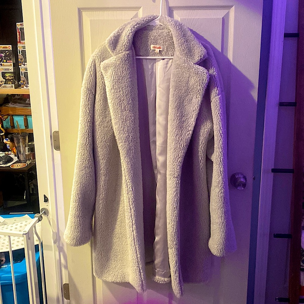 Handmade fur fashion coat